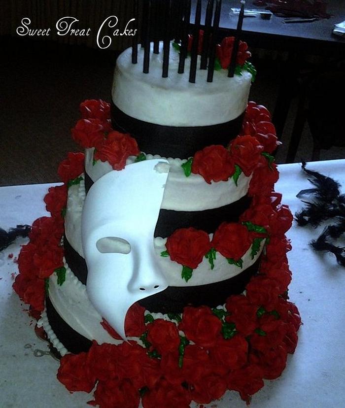 Sweet 16 Phantom of the opera cake