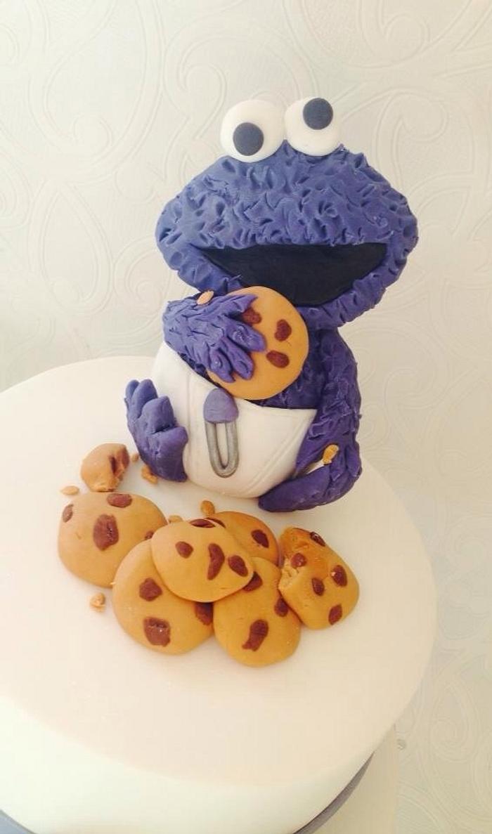 Baby Cookie Monster baby shower 