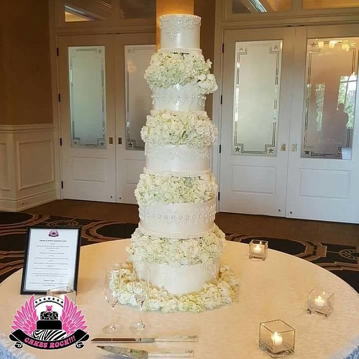 Towering Wedding Cake