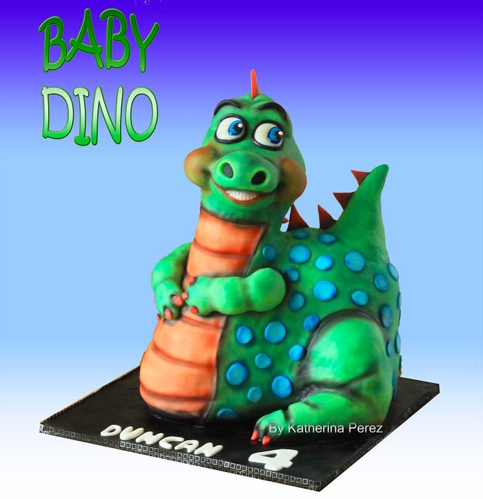BABY DINO 3D CAKE