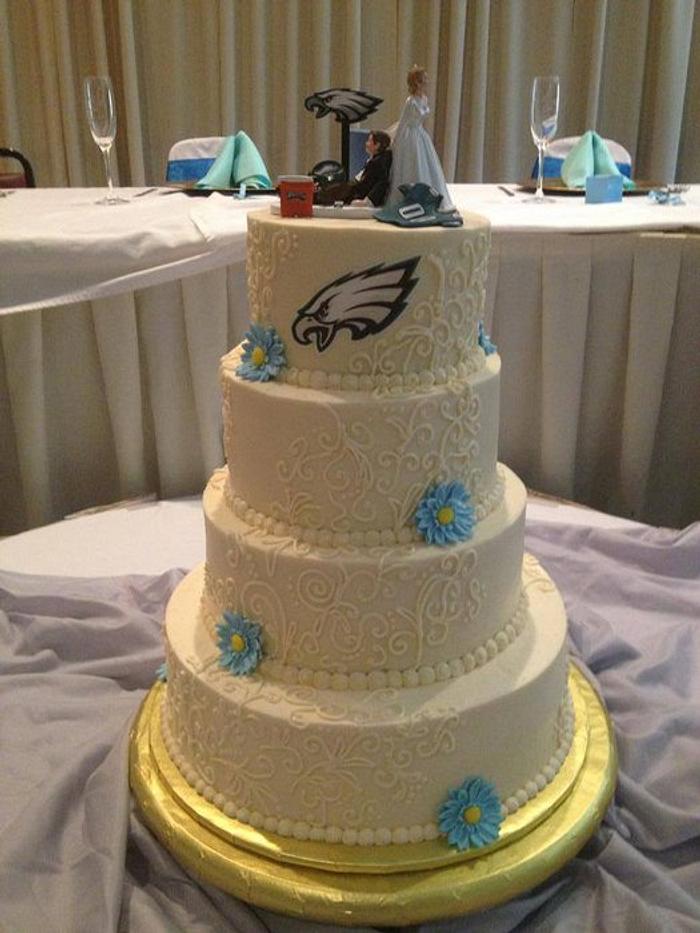 Eagles Wedding Cake