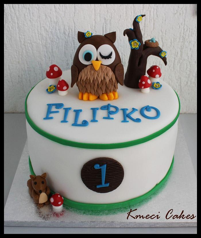 Owl cake