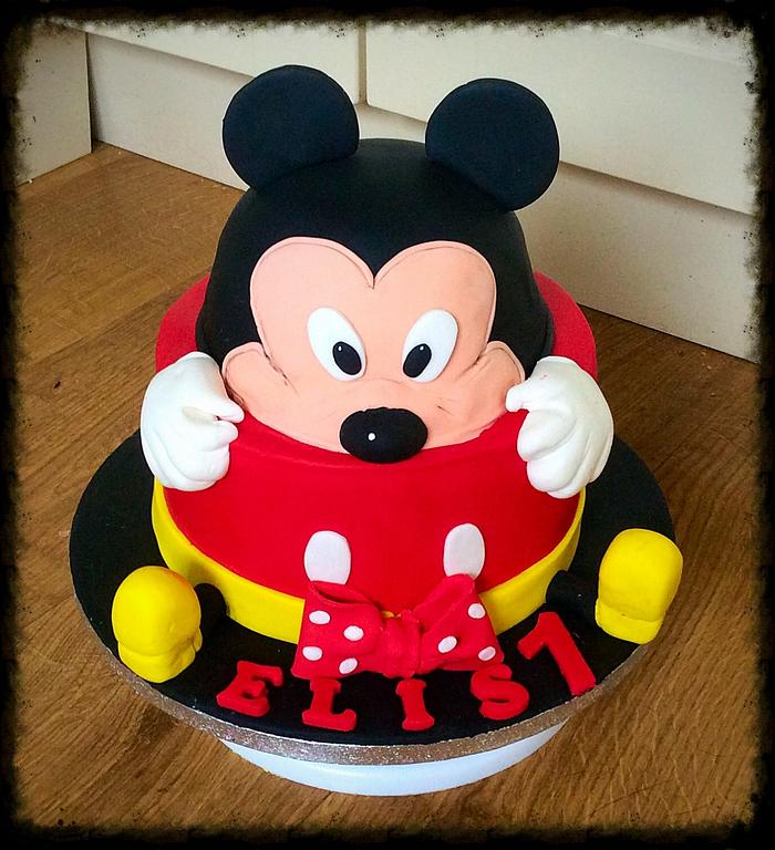 Mikes Mouse 1st Birthday cake 