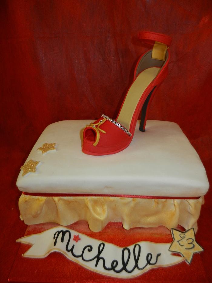 cake heel shoe