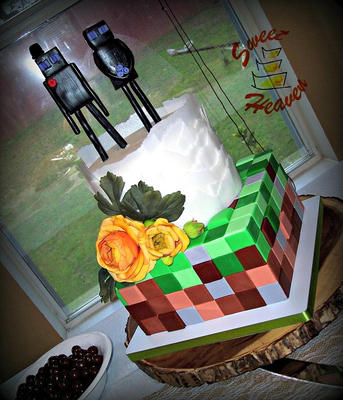 MInecraft Wedding Cake