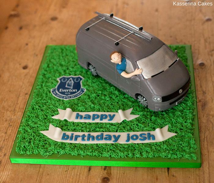 VW van birthday cake