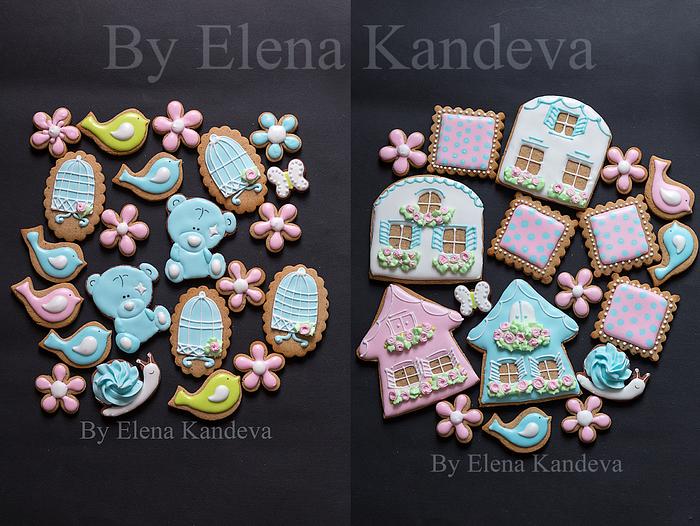 Spring Cookies with Icing