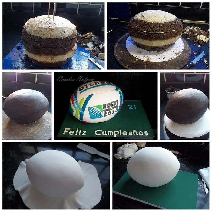  Rugby cake ball