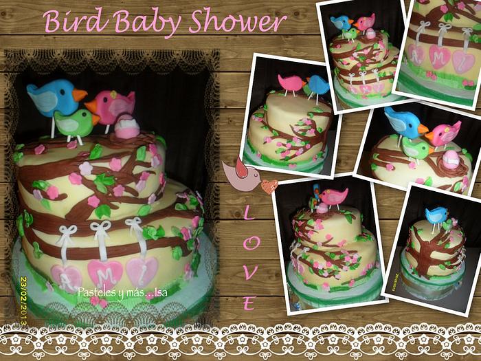 BIRD BABY SHOWER CAKE