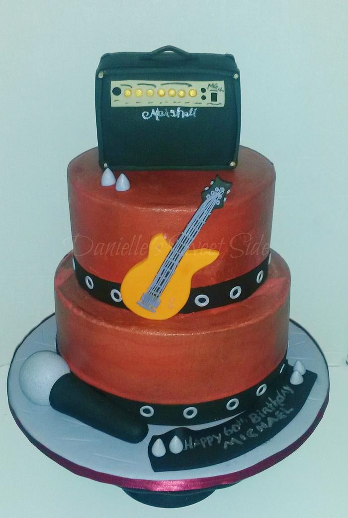 Rocking It Out 60th Birthday Cake