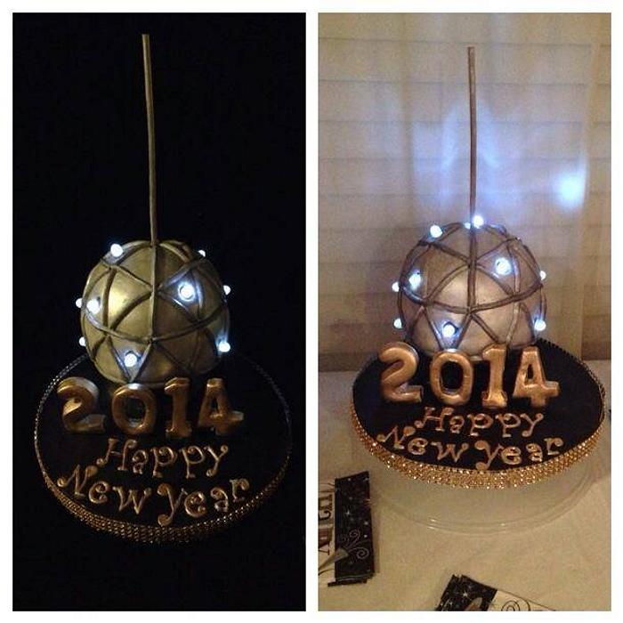 New Years Ball Cake