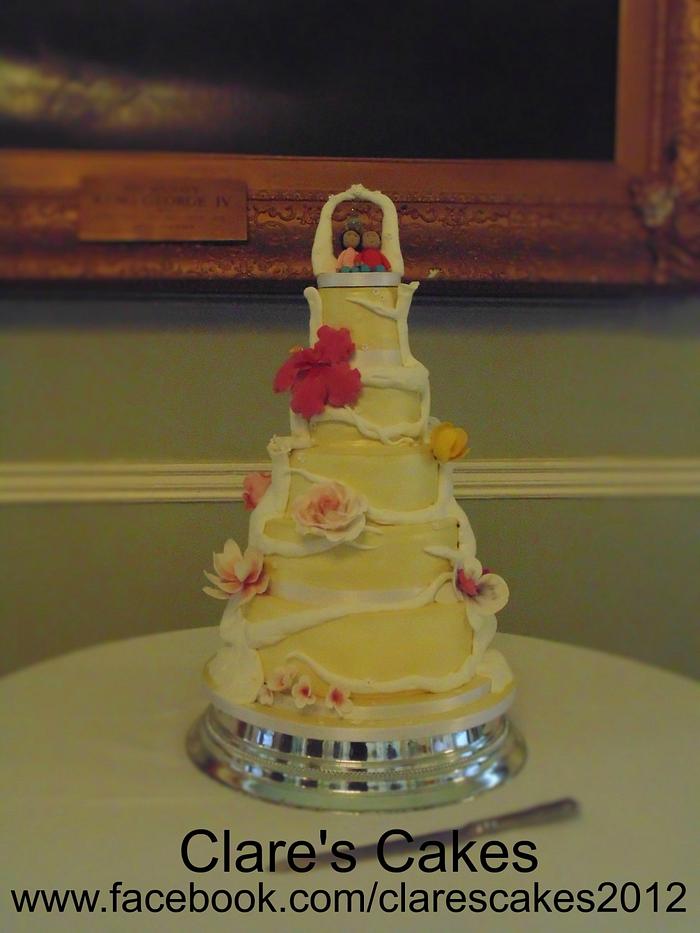 Wishing tree Wedding Cake