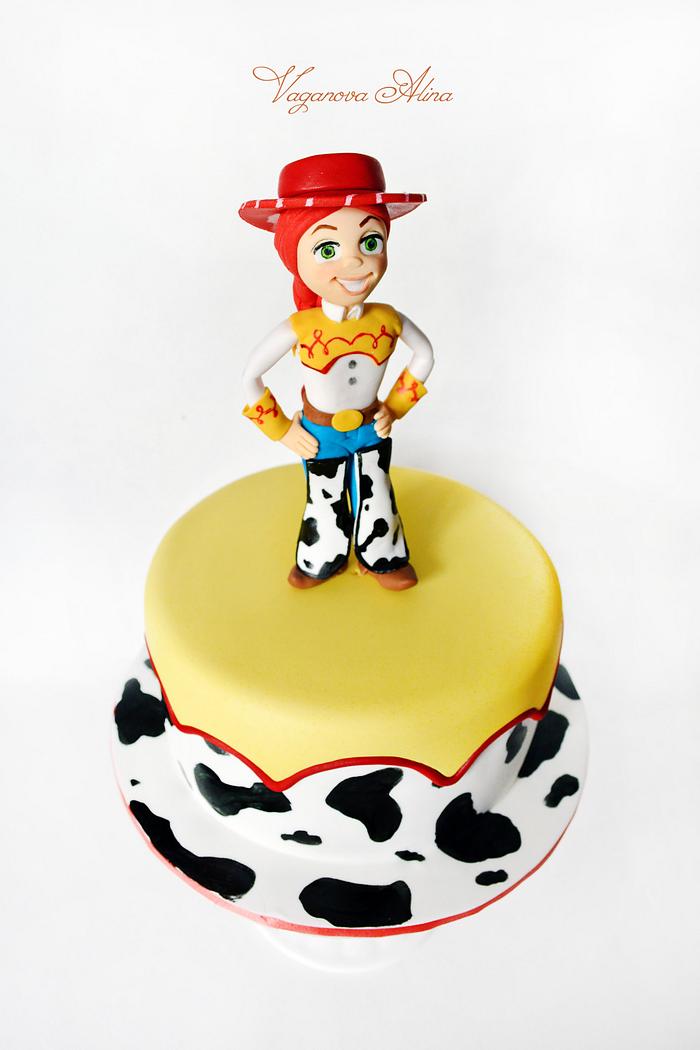 cake with cowgirl
