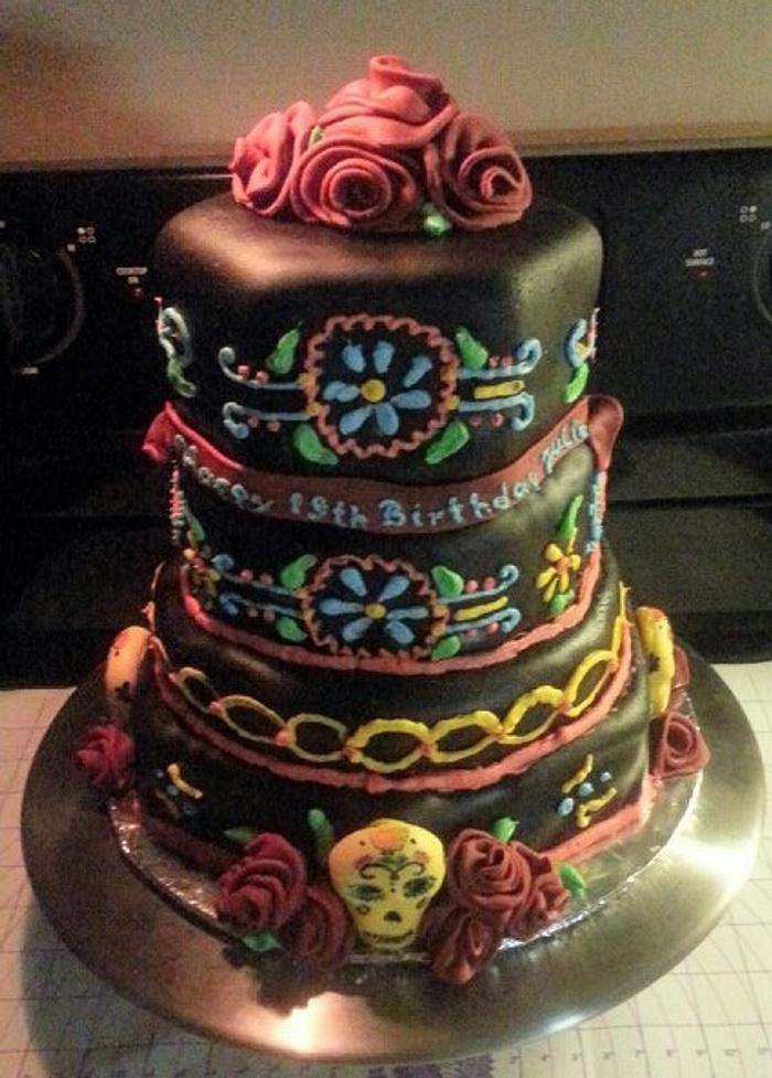 4 tier birthday cake