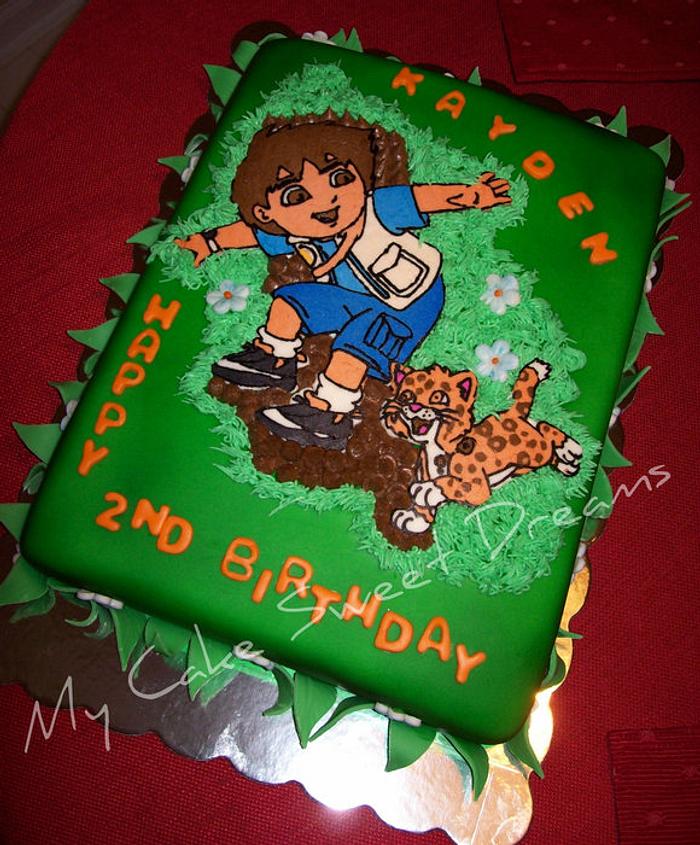 Go Diego Go Birthday Cake