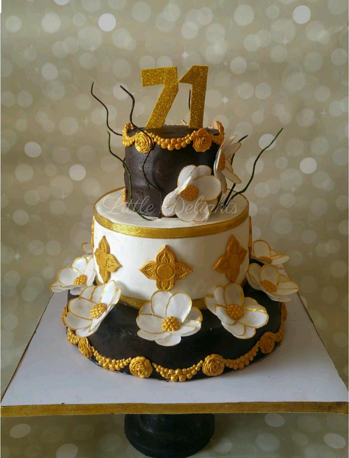 71st Birthday cake