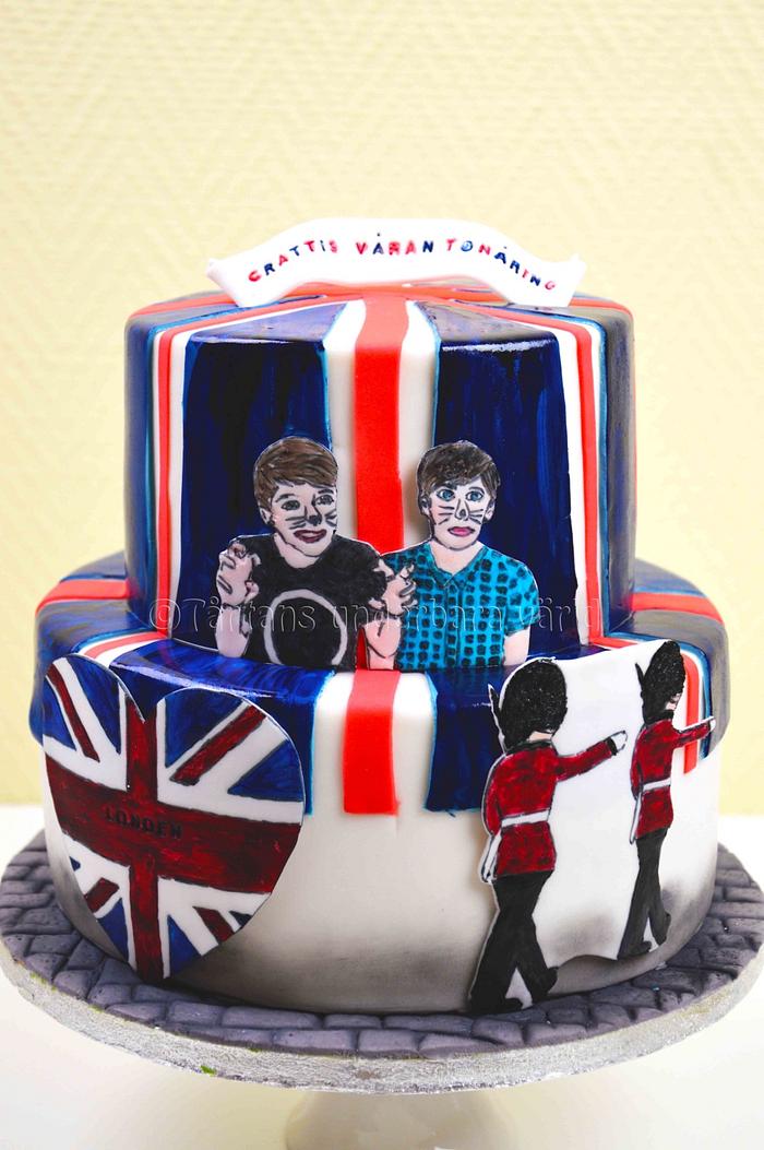 London themed cake