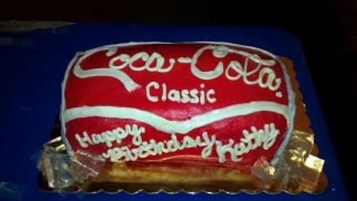 Coca Cola Classic Birthday Cake
