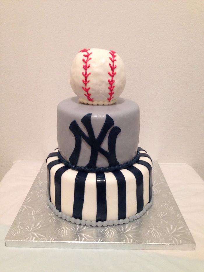 Yankee birthday cake - Decorated Cake by Madeline - CakesDecor