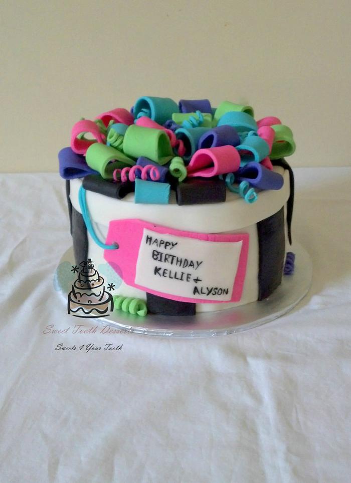 Birthday Gift Box Cake