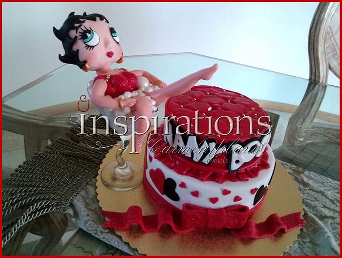 Betty Boop in a Glass