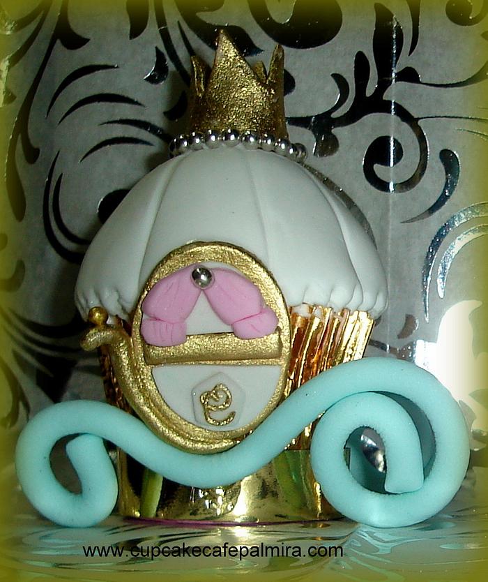 Cinderella Carriage Cupcake