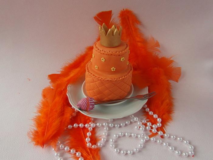 mini cake for Queen's day