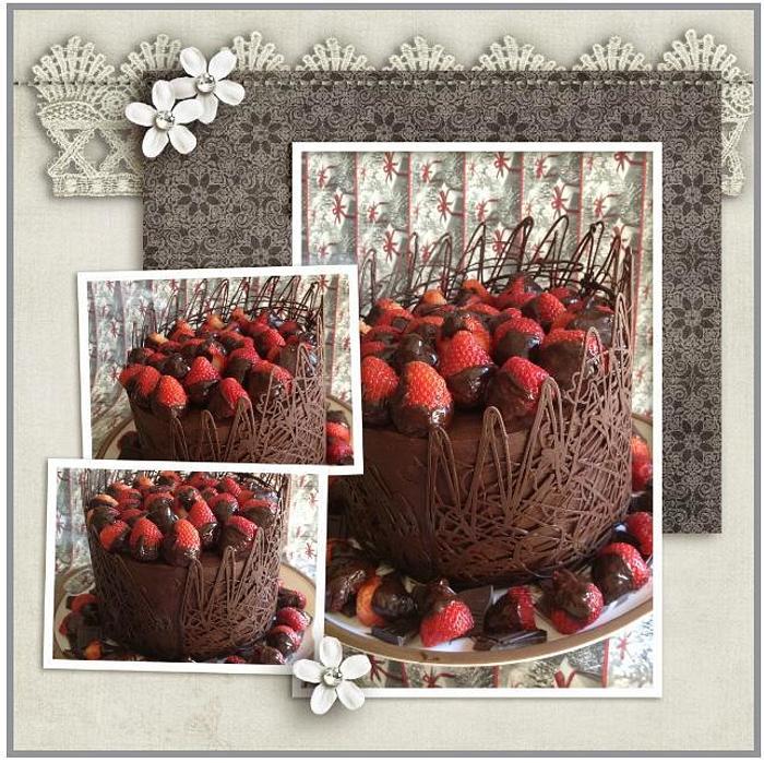 Double Trouble Chocolate Cake 