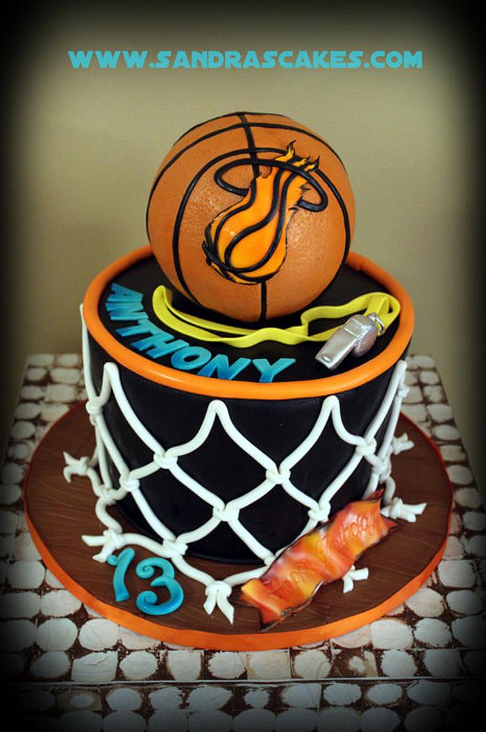 Basketball themed cake