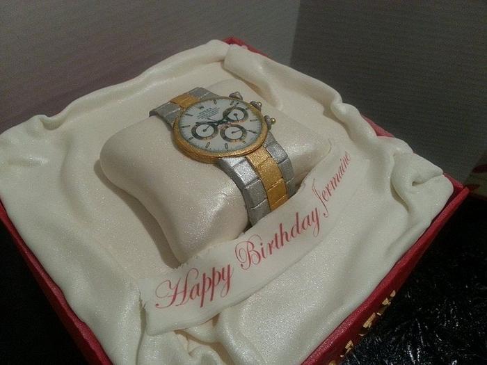 Rolex Watch Birthday Cake