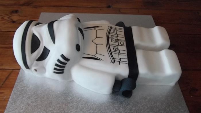 Lego Storm Trooper cake