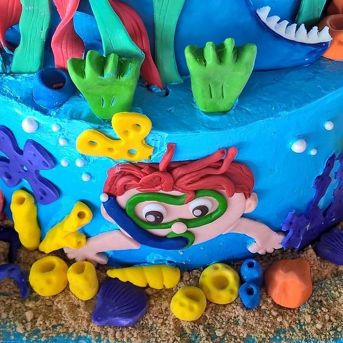 Under the sea adventure cake!