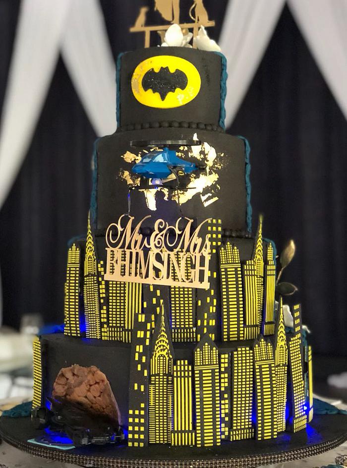 Groom's Batman Wedding Cake