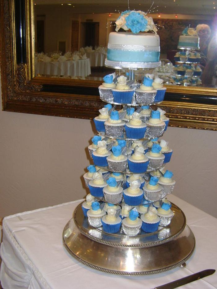Friends Cupcake Wedding Cake