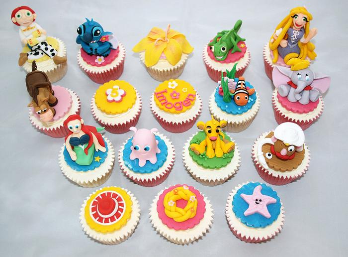 Disney theme cupcakes