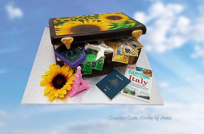 Travel 50th Birthday Cake
