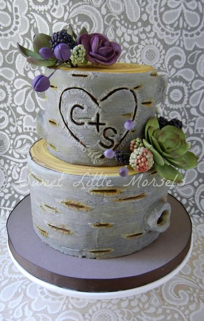 Woodland Wedding Cake