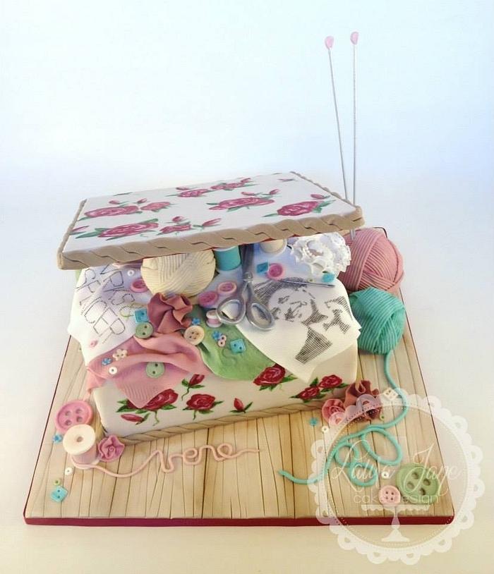 Sewing Box Cake