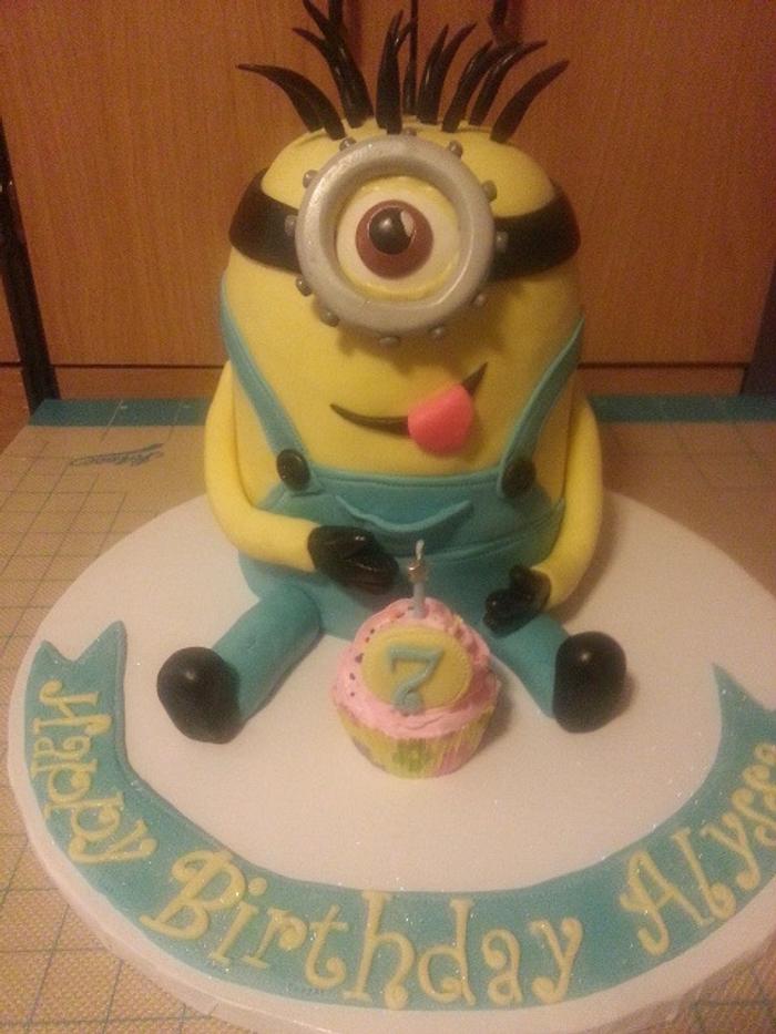 Minion cake for my granddaughter
