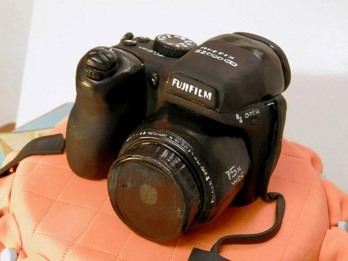 Fuji Camera Birthday Cake
