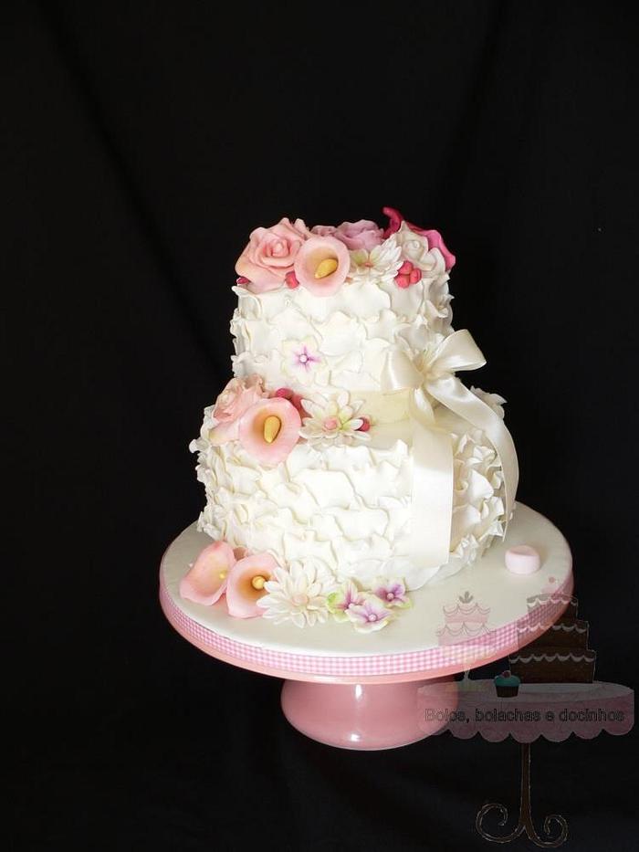 Spring flowers cake