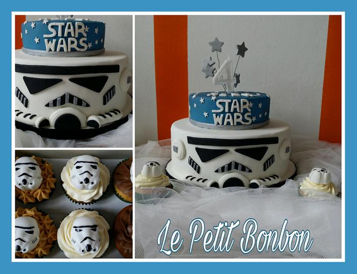 Star Wars - Cake and cupcakes