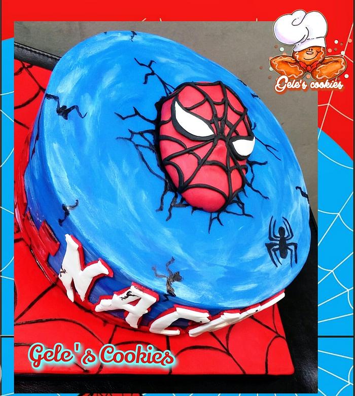 Spiderman birthday cake and party
