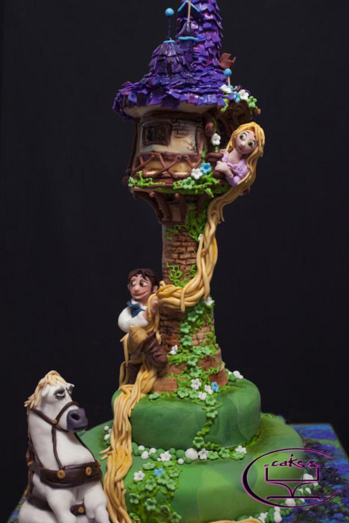 Tangled-Themed cake for Icing Smiles, Inc. 