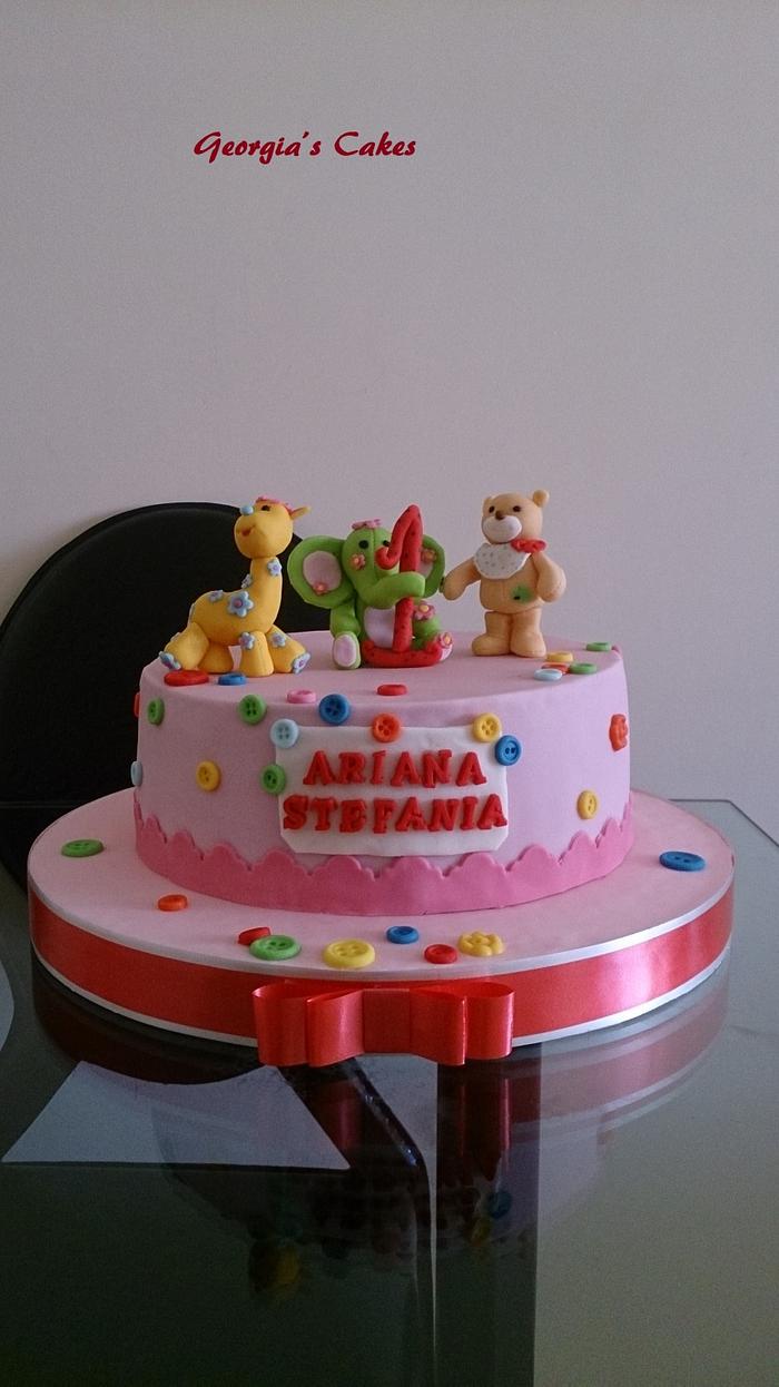 TARTA CON PELUCHES