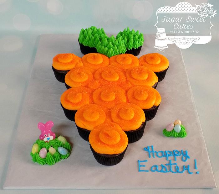 Easter Carrot Cupcake Cake