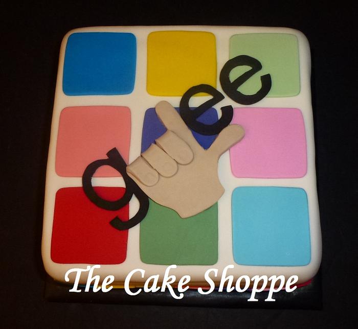 Glee themed cake