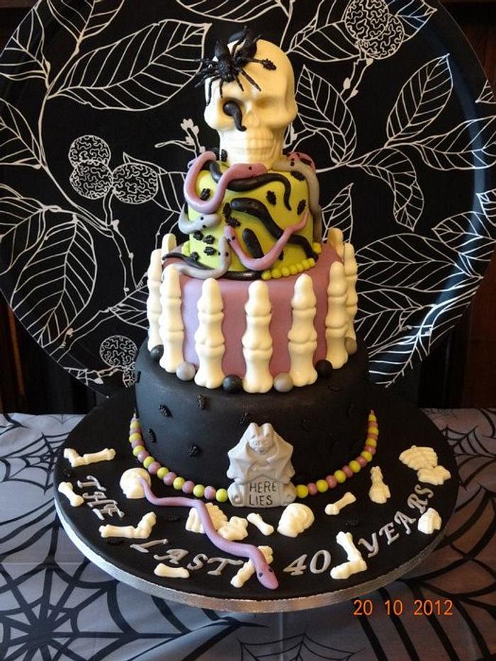 Halloween/Gothic Birthday Cake