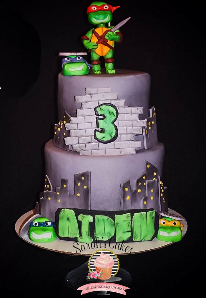 teenage mutant ninja turtle birthday cake