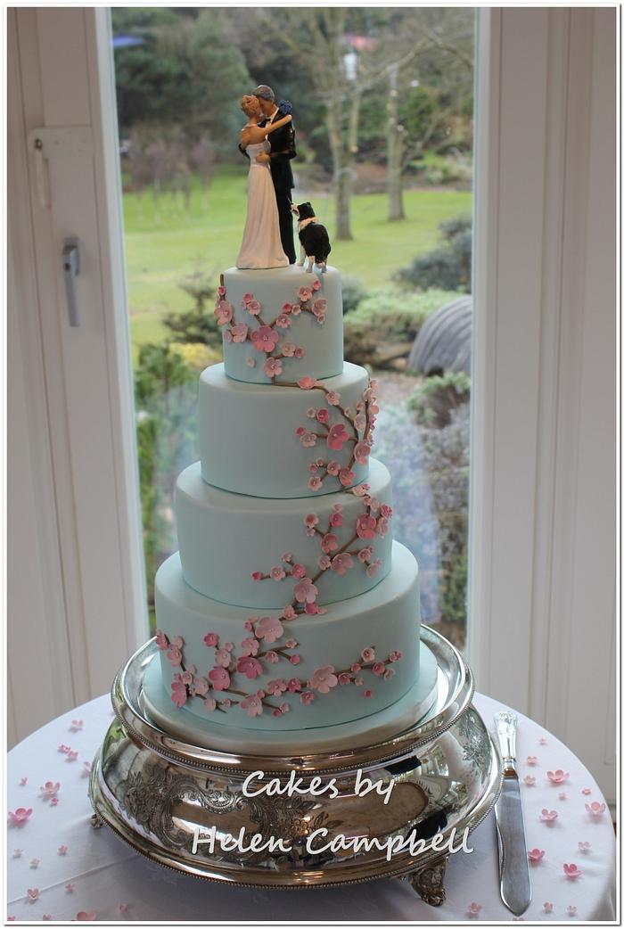 Cherry Blossom wedding Cake
